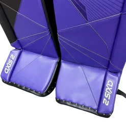 Used CCM AXIS 2 Goalie Leg Pads Senior Purple 35