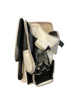 Used CCM AXIS2.5 Youth Goalie Blocker White