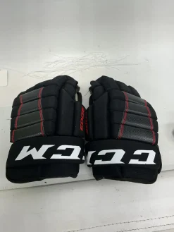 Used CCM EDGE Junior Gloves Black 11"