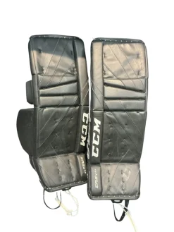 Used CCM EFLEX5.9 Goalie Leg Pads Inter Black 32"
