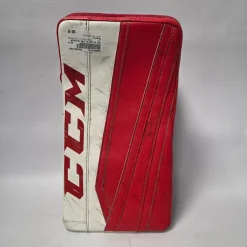 Used CCM EFLEX II PRO BLOCKER Senior Goalie Blocker Red And White