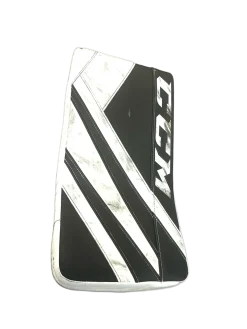 Used CCM E-FLEX 5.5 Senior Goalie Blocker White