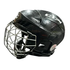 Used CCM FL40 NO CERT Helmet Cage Combo Black SM
