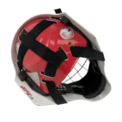 Used CCM GFL 1.9 Hockey Goalie Helmet/Mask Red SM