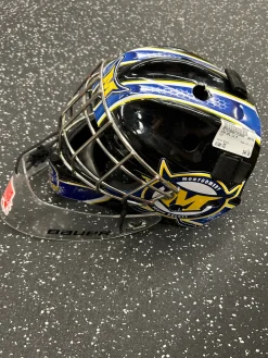 Used CCM GFL L1.5 Youth Goalie Helmet/Mask Black One Size