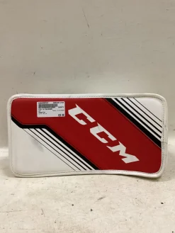 Used CCM LH BLOCKER Junior Goalie Blocker White