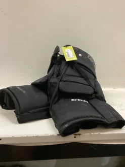 Used CCM PREMIER Junior Goalie Pant Black And Yellow LG