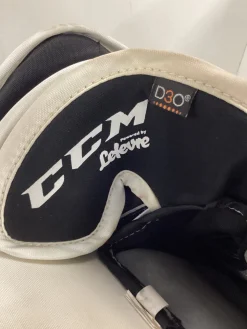 Used CCM PREMIER Senior Goalie Blocker White