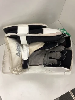 Used CCM PREMIER Senior Goalie Blocker White
