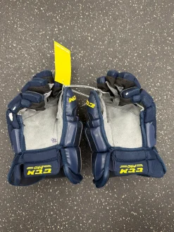 Used CCM PRO Senior Gloves Navy Blue 14"
