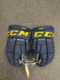 Used CCM PRO Senior Gloves Navy Blue 14"