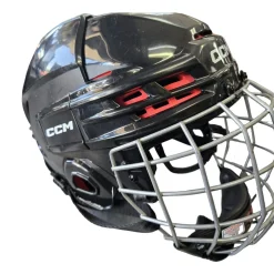 Used CCM TACKS 70 HHC MED Helmet Cage Combo Black MD