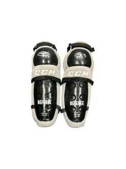 Used CCM TACKS Referee Shin Guards 16"