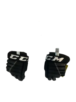 Used CCM T4R Youth Gloves Black 8"