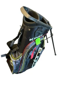Used Cobra KING 5 WAY JR BAG Mens Stand Bag Black