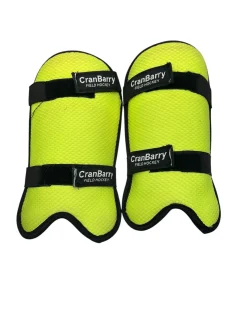 Used Cranbarry FIELD HOCKEY SHIN GUARD FH Shin Guards Yellow 9 1/2"