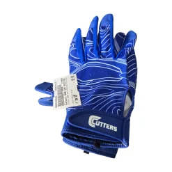 Used Cutters GAME DAY RECEIVER FB GLOVES SIZE SMALL FB Gloves Royal Blue SM