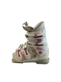 Used Dalbello GAIA 4 SZ 19.5 Girls DH Ski Boot White 195 MP - Y13