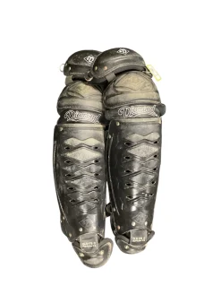Used Diamond DLG-175 D Catchers Leg Guards Black Adult