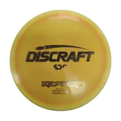 Used Discraft ESP RAPTOR Disc Golf Mid Range Yellow 173g