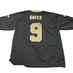Used DREW BREES SAINTS JERSEY FB Top Youth Black LG