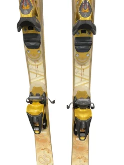 Used Dynastar EXCLUSIVE 10 Womens DH Ski/Binding Yellow 142 cm