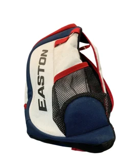 Used Easton BACKPACK RED/WHITE/BLUE BB/SB Player Backpack White/Red/Navy