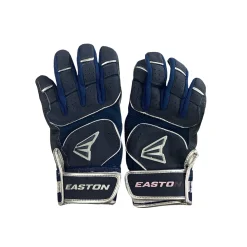 Used Easton BB/SB Batting Gloves Navy Blue SM