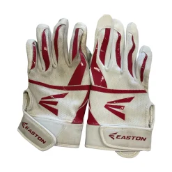 Used Easton BB/SB Batting Gloves White XL