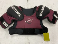 Used Easton CATALYST SERIES Junior Shoulder Pads Black And Wine Red LG