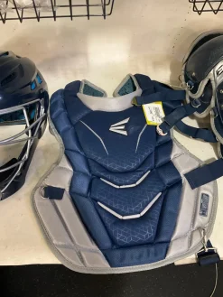 Used Easton CATCHERS SET Catchers Chest Protector Navy Blue Intermed