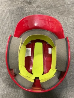 Used Easton CYCLONE HELMET Batting Helmet No Mask Red M/L