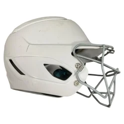 Used Easton GAMETIME II Batting Helmet w/Mask White One Size