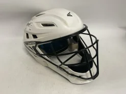 Used Easton JEN SCHRO Catchers Helmet w/Mask White LG