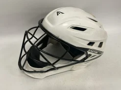 Used Easton JEN SCHRO Catchers Helmet w/Mask White LG
