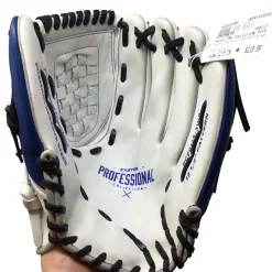 Used Easton PRO COLLECTION PCFP125-3WR RH Throw Fastpitch Gloves White 12 1/2" NEVER USED
