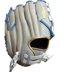 Used Easton PRO COLLECTION PCFP120-3WG RH Throw Fastpitch Gloves White 12" NEVER USED