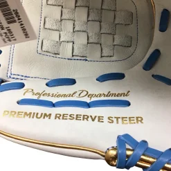 Used Easton PRO COLLECTION PCFP120-3WG RH Throw Fastpitch Gloves White 12" NEVER USED