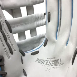 Used Easton PRO COLLECTION PCFP130-6WG RH Throw Fastpitch Gloves White 13