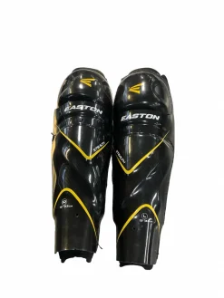 Used Easton 55S Junior Shin Guards Black 13"