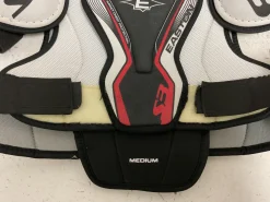 Used Easton STEALTH S3 Senior Shoulder Pads White/Black/Red MD