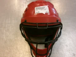 Used Easton YOUTH Catchers Leg Guards Red Youth