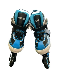 Used ECOO ROLLER BLADES Child Roller Quad Skates Royal Blue Adjustable
