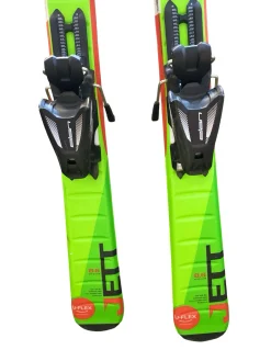 Used Elan JETT 120 Boys DH Ski/Binding Green 120 cm