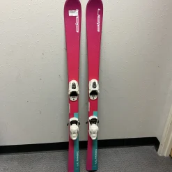 Used Elan LIL MAGIC Girls DH Ski/Binding Pink 130 cm