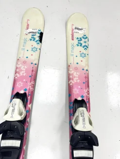 Used Elan LIL MAGIC Girls DH Ski/Binding Pink 120 cm