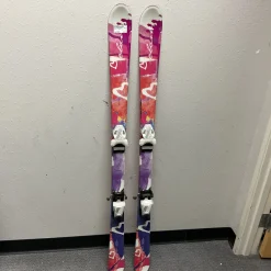 Used Elan LIL MAGIC Girls DH Ski/Binding Purple 140 cm