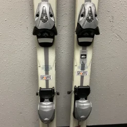 Used Elan LIL SPICE Girls DH Ski/Binding White And Purple 120 cm
