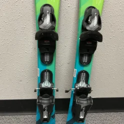 Used Elan PINBALL Boys DH Ski/Binding Green And Royal Blue 80 cm