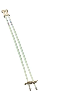 Used Elan POLES Womens DH Ski Pole Silver 115 cm / 46 in
